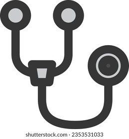 Color medical-related single icon Stethoscope