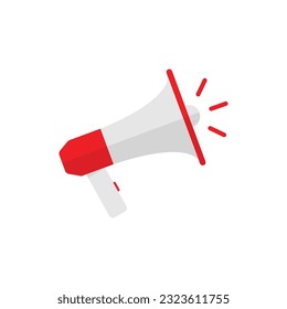 Color Megaphone Icon Vector Design.