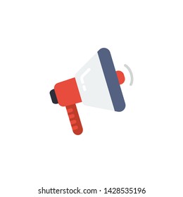 color Megaphone icon vector. perfect Megaphone symbol. web site design and mobile design. white background.