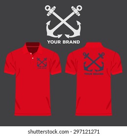 Color men t-shirts. Design template. Vector illustration