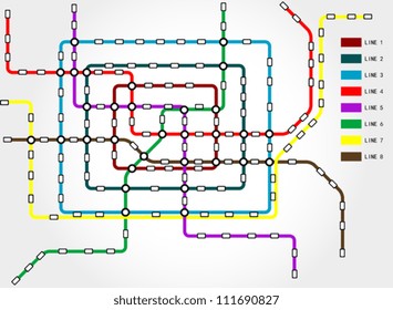 color metro scheme seamless background
