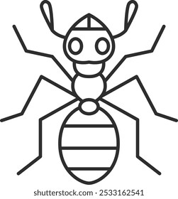 Color mini insect single item icon ant