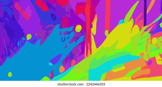 Color mix background with spots and spray