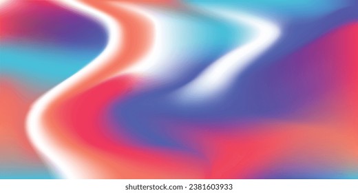 Color Mix Gradient Mesh Abstract Wavy Background. Template for Posters and Banners, Brochures, Covers, Websites. EPS Vector Image. 