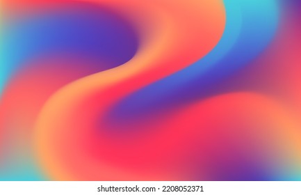 Color mix  Modern blurred texture  Fluid gradient mesh  Abstract wavy background  Liquid vibrant colour flow  Template for posters  ad banners  brochures  flyers  covers  websites  EPS vector image 