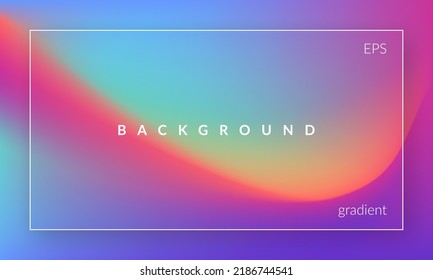 Color mix. Trendy blurred texture. Fluid gradient mesh. Abstract wavy background. Dynamic vibrant colour flow. Template for posters, ad banners, brochures, flyers, covers, websites. EPS vector image.