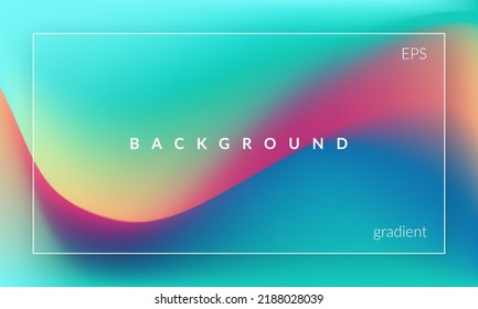 Color mix. Trendy blurred texture. Fluid gradient mesh. Abstract wavy background. Dynamic vibrant colour flow. Template for posters, ad banners, brochures, flyers, covers, websites. EPS vector image.