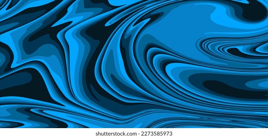 Color mezclado de mármol líquido con tonos vivos y motivos giratorios 