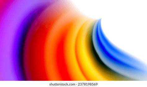 Color mixing liquid rainbow shape background