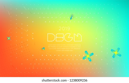 Color modern background. Colorful presentation backdrop. Cover design template. Vector background for poster, report, banner, any document page. Liquid fluid trendy futuristic color shapes. A4