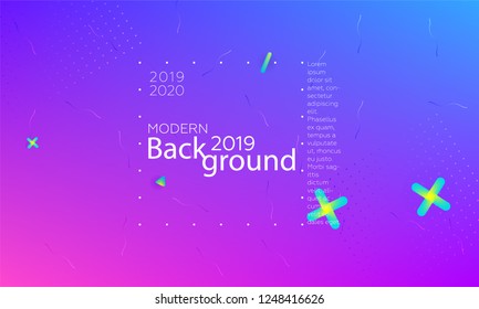 Color modern background. Colorful presentation backdrop. Cover design template. Vector background for poster, report, banner, any document page. Liquid fluid trendy futuristic color shapes. A4