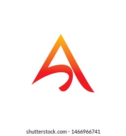 color modern font logo design triangle