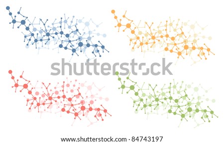 color molecule connection vector
