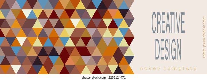 Color mosaic. Abstract design of a poster, banner, poster, cover or postcard. Corporate style layout. The idea of the interior, prints and decorations. Layout for creative design