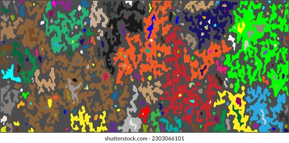 Color  mosaic. Abstract shape art. Grunge background. Perfect for fashion, textile design, cute themed fabric, on wall paper, wrapping paper and home decor.