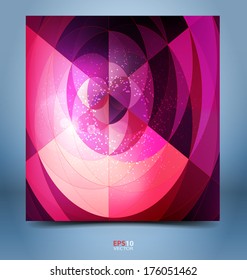	Color mosaic abstraction template for creative design