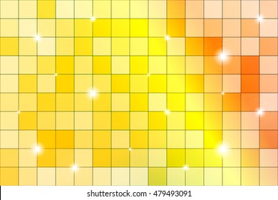 color mosaic of bright colorful. Yellow, red and orange colors. Vector illustration. For the design, printing, Wallpaper.