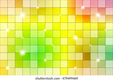 color mosaic of bright colorful. Yellow, red and orange colors. Vector illustration. For the design, printing, Wallpaper.