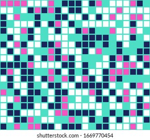 Color mosaic. Colorful background. Abstract seamless pattern. Vector illustration. 