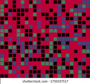 Color mosaic. Colorful background. Abstract seamless pattern. Vector illustration. 