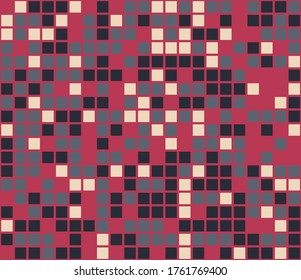 Color mosaic. Colorful background. Abstract seamless pattern. Vector illustration. 