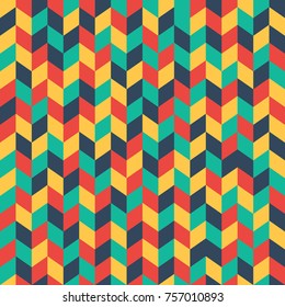 Color mosaic seamless pattern. Colorful abstract geometric background. Vector illustration for web, website background or a poster, invitation or greeting cards