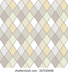 Color mosaic seamless vector background.