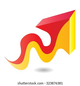 color motion arrow, vector illustration