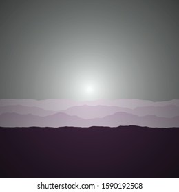 Color Mountains Landscape Generative Art background illustration