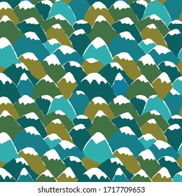 Color mountains. Mountains vector illustration