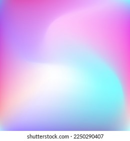 Color Multicolor Pink Fluid Design Pic. Bright Cold Light Dynamic Blurred Gradient Background. Liquid Sky Vibrant Vivid Curve Swirl Gradient Mesh. Neon Pastel Water Wavy Colorful Background.