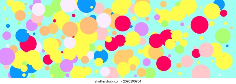 Color Multicolor Vibrant Yellow Children Play Illustration. Green Indigo Bright Rainbow Dark Blue Textile. White Circles Violet Pastel Red Pattern. Purple Kids Pink Beige Bordo Background.