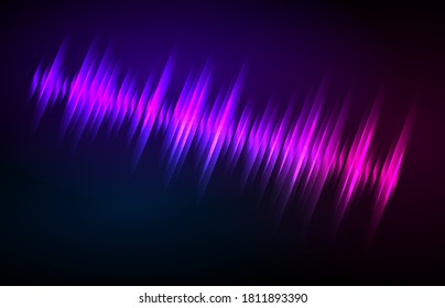 Color music equalizer - abstrakte Schallwellen - violetter Hintergrund für verschiedene fröhliche Ereignisse. Vektorgrafik eps10 kann verwendet werden Präsentationsvorlage, Broschüren Layout Seite, Cover Magazin Moskup
