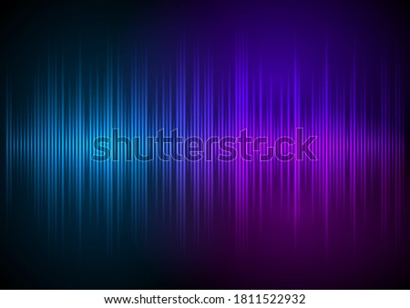 Color music equalizer - Sound waves abstract - purple background for different joyful events. Vector illustration eps 10 can be used presentation template, brochure layout page, cover magazine moskup