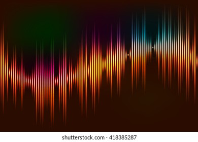 Color Music Equalizer,Vector illustration.