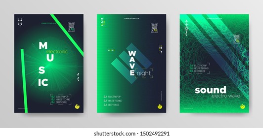 Color Music Wave. Futuristic Electronic Round. Dance Music Cover. Black Dj Event. Futuristic Abstract Banner. Glitch Electronic Round. Light Color Music Wave. Dj Concept. Gradient Banner.