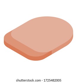 Color nail shape icon. Isometric of color nail shape vector icon for web design isolated on white background
