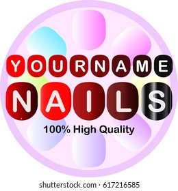 Color nails logo