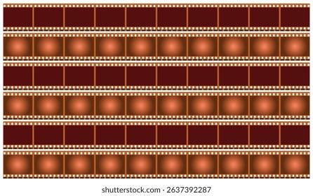 Color Negative Film Strips Illustration for design elements.