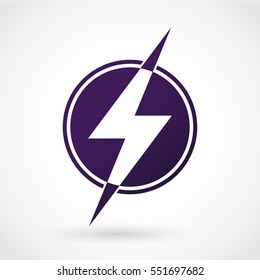 color negative shape lightning symbol
