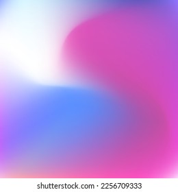 Color Neon Fluid Wavy Cold Swirl Gradient Mesh. Colorful Bright Light Sky Blurred Wallpaper. Pink Water Multicolor Pastel Liquid Gradient Background. Dynamic Vibrant Vivid Curve Smooth Surface.
