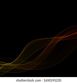 color neon wave. vector abstract lines. template for advertising