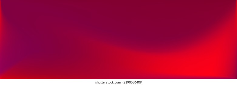 Farbneon Wavy Gradient Mesh. Blütenrose, helle, unscharfe Textur-Illustration. Leerer unscharfer, moderner Design-Hintergrund. Lebhafter roter, lebendiger, welliger Gradient Mesh. Dunkle Farbe Neon Trendy Hintergrund.