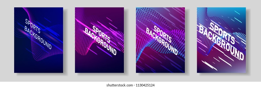 Color network of sports covers. For your design.