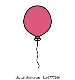 color nice balloon fun object design