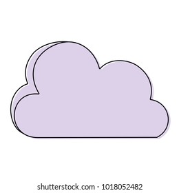 color nice cloud nature weather icon