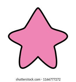 color nice star art shape design