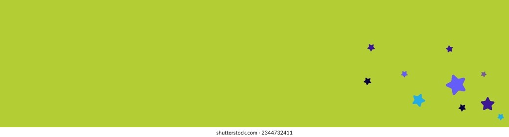Color Night sky Vector Blue Yellow Panoramic Background. Shiny Confetti Happy Invitation. Constellation Abstract Card. Starfall Rich Banner.