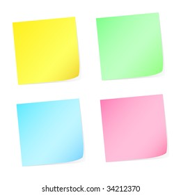 Color notes , stickers