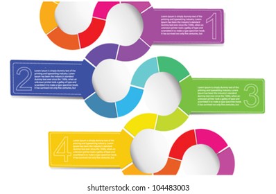 Color number one.vector illustration